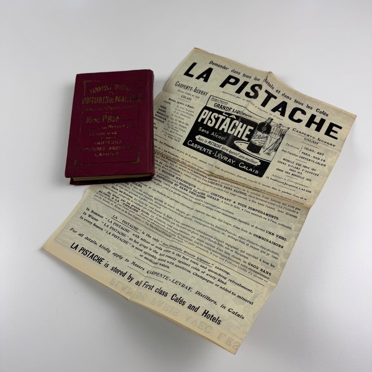 Paris Guide offert par l’Hôtel du Palais, 1913 vintage travel guide