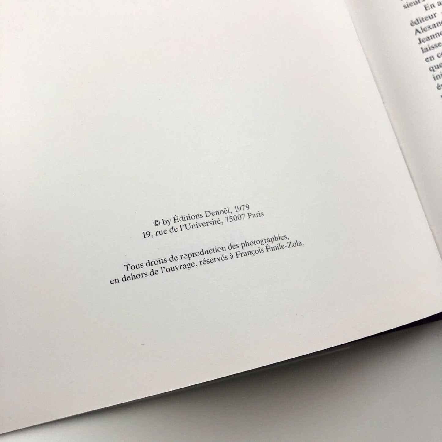 Zola photographe by François Emile-Zola & Massin | Editions Denoël 1979