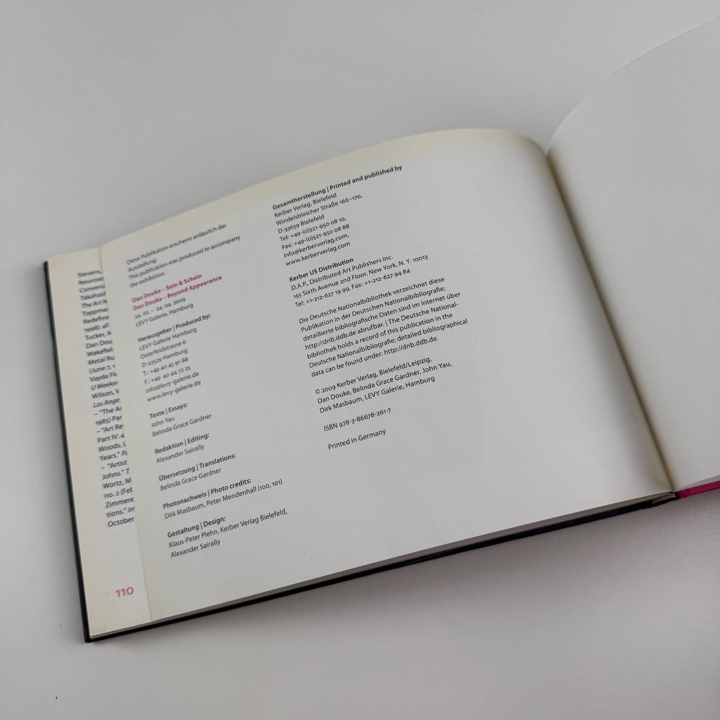 Daniel Douke. Sein & Schein. Beyond Appearance | Kerber Art | LEVY Gallerie, 2009