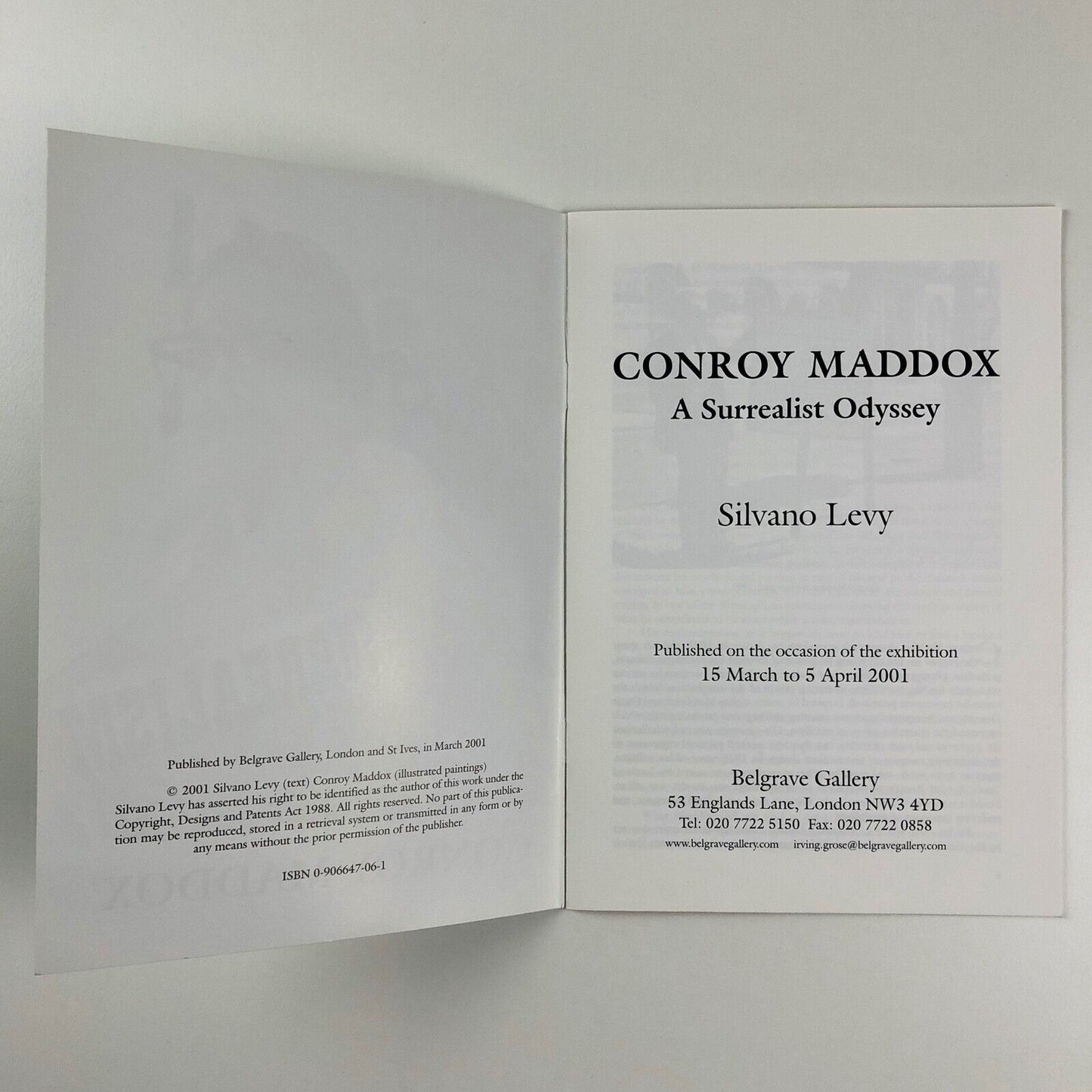 Conroy Maddox: A Surrealist Odyssey | Silvano Levy | Belgrave Gallery, 2001