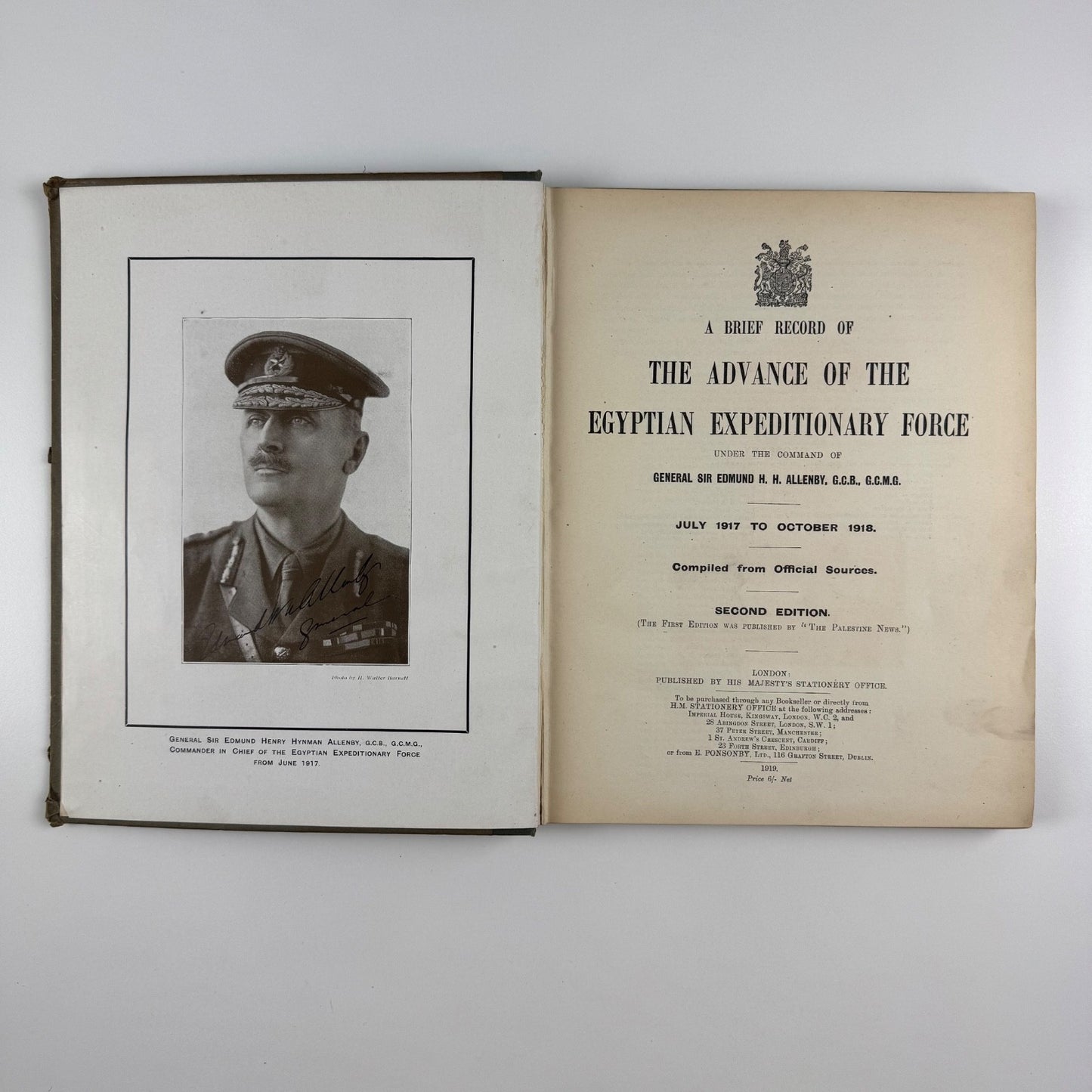A Brief Record of the Advance of the British Expeditionary Force HMSO, 1919