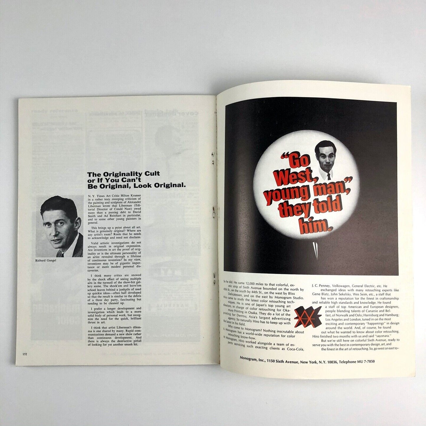Art Direction Magazine of Visual Communication | June 1967 | Crawford Dunn quote