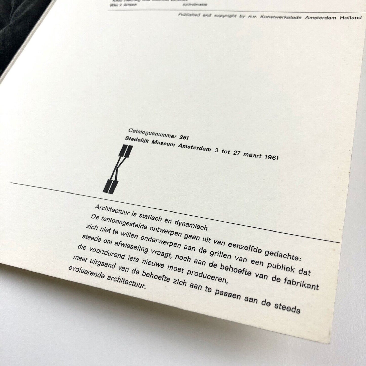 Met Textiel (With Textile) | Stedelijk Museum catalogue | Cat. no. 261, 1961