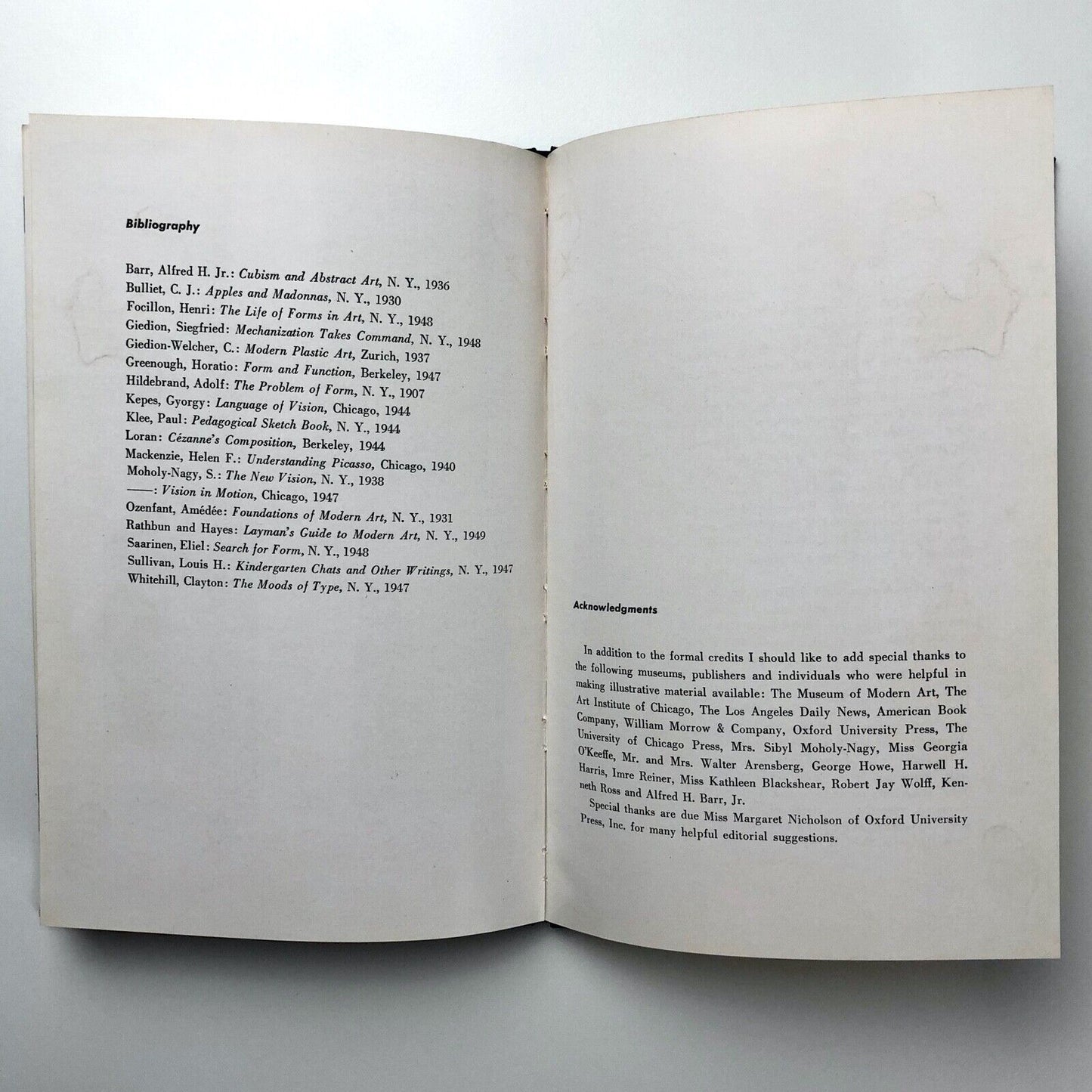 Form and Format. Abstract Design and its Relation to Book Format by John Begg | George McKibbin & Son, 1949 | Inscribed to Vivian Ridler