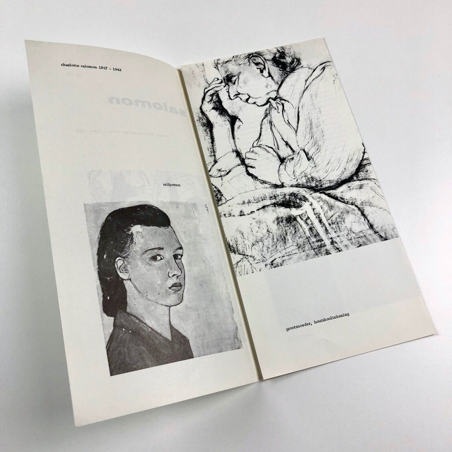 Exhibition leaflet for Charlotte Salomon | Museum Fodor Amsterdam | Cat. no. 259, 1961
