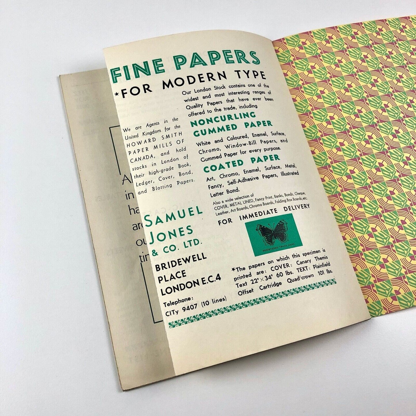 Three Modern Families: Stellar Karnak Tempo | Ludlow type specimen booklet, 1933