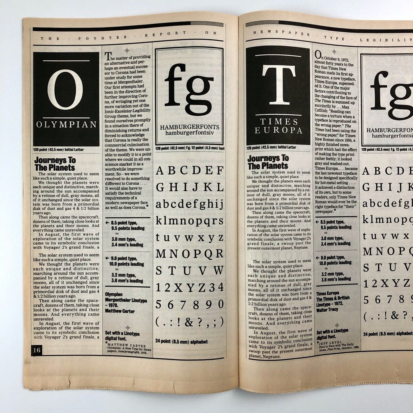 The Poynter Report on Newspaper Type Legibility | The Pointer Institute for Media Studies | Palm Beach Post | Roger Black