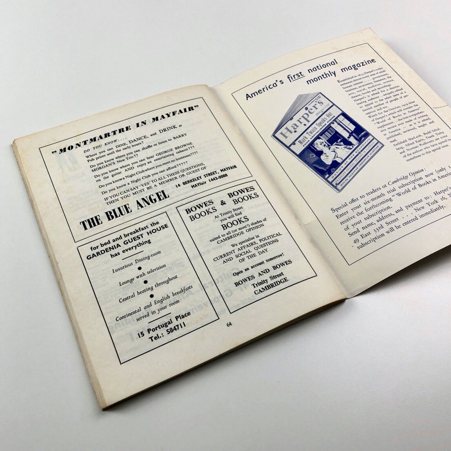 Cambridge Opinion magazine. America | No. 15, June 1959 | edited by Anthony Lester | Cambridge University