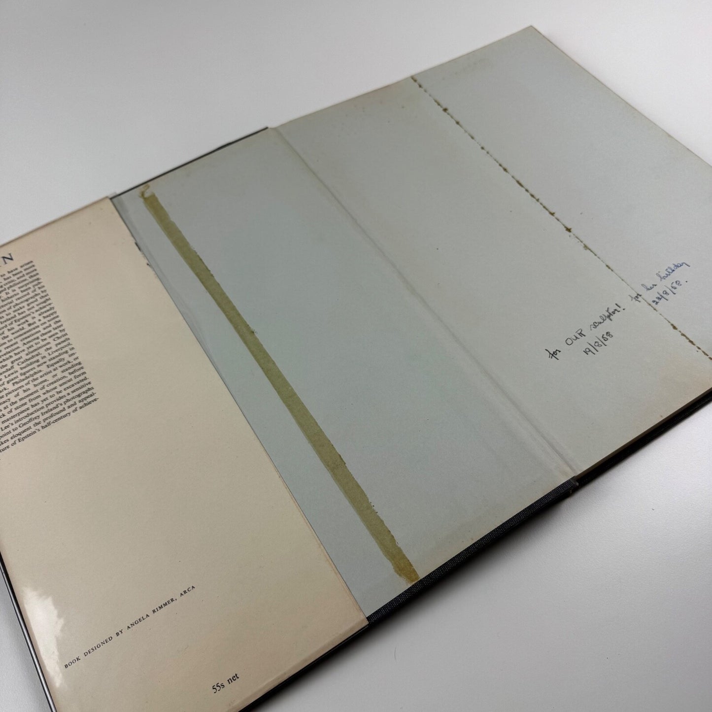 Epstein. A camera study of the sculptor at work by Geoffrey Ireland. Introduction Laurie Lee | Andre Deutsch in association with the Royal College of Art, undated presumed to be 1957