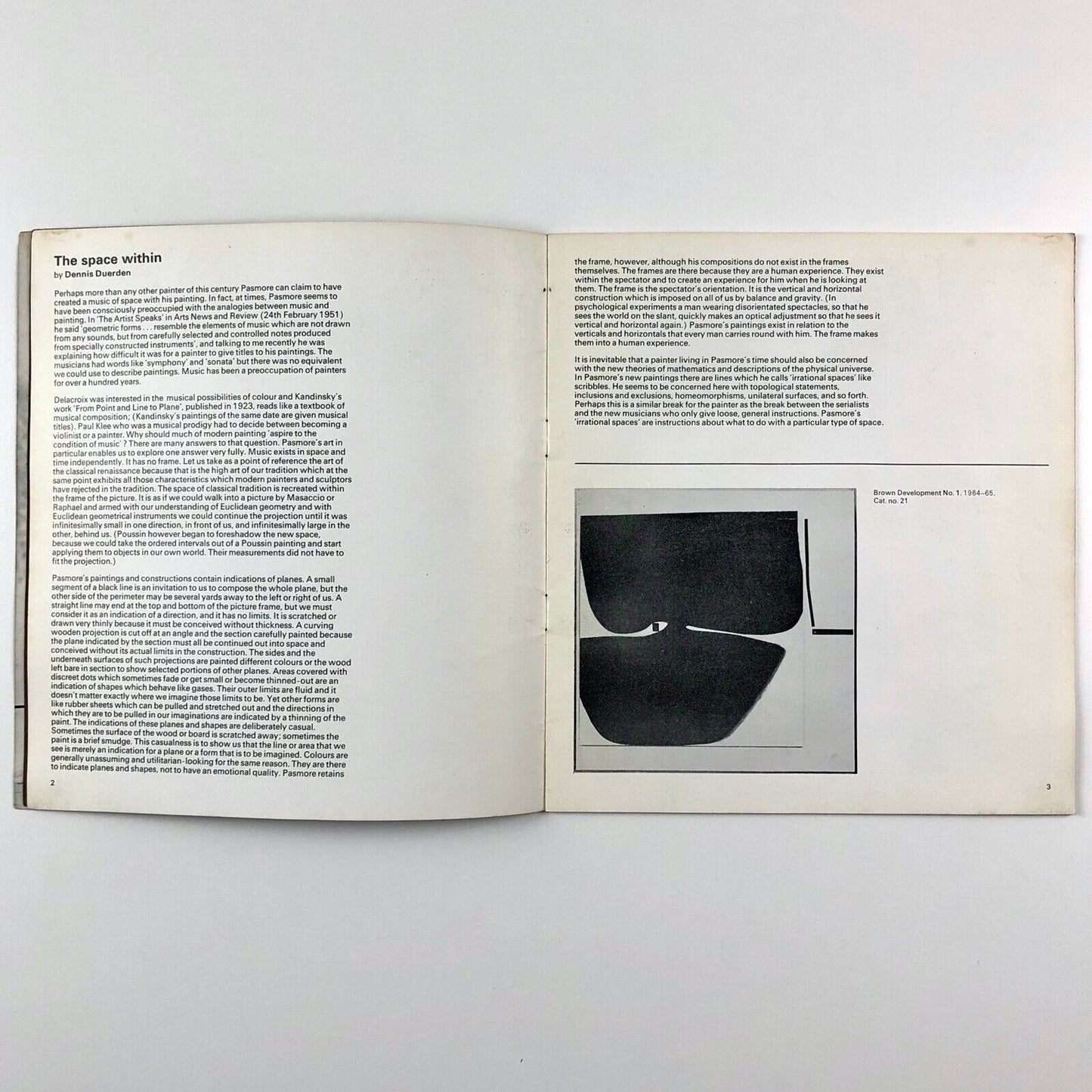 Victor Pasmore exhibition catalogue | Whitworth Art Gallery, Manchester, 1968