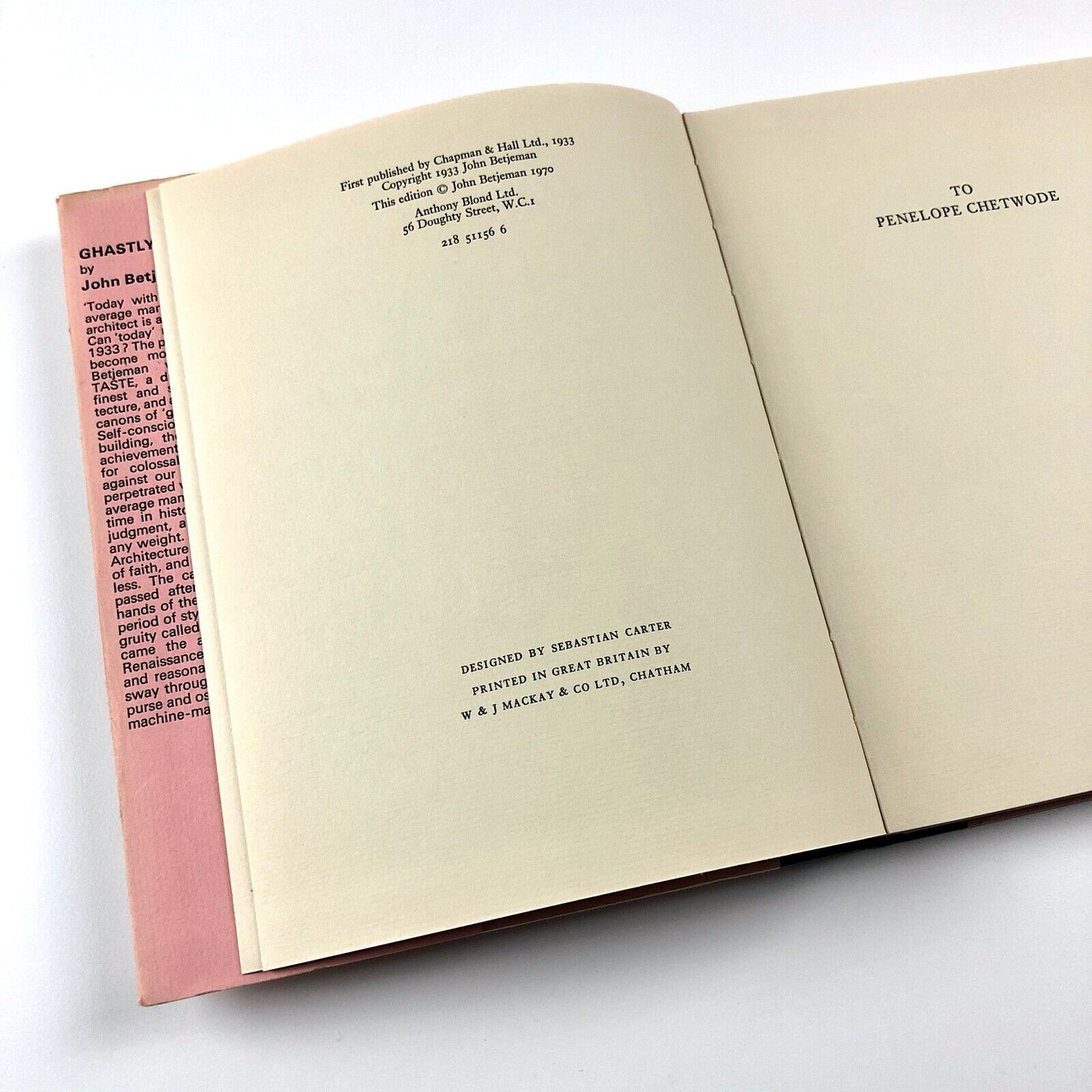 Ghastly Good Taste or the depressing story of the rise and fall of English architecture by John Betjeman | Anthony Blond Ltd, 1970 edition | illustration by Peter Fleetwood-Hesketh