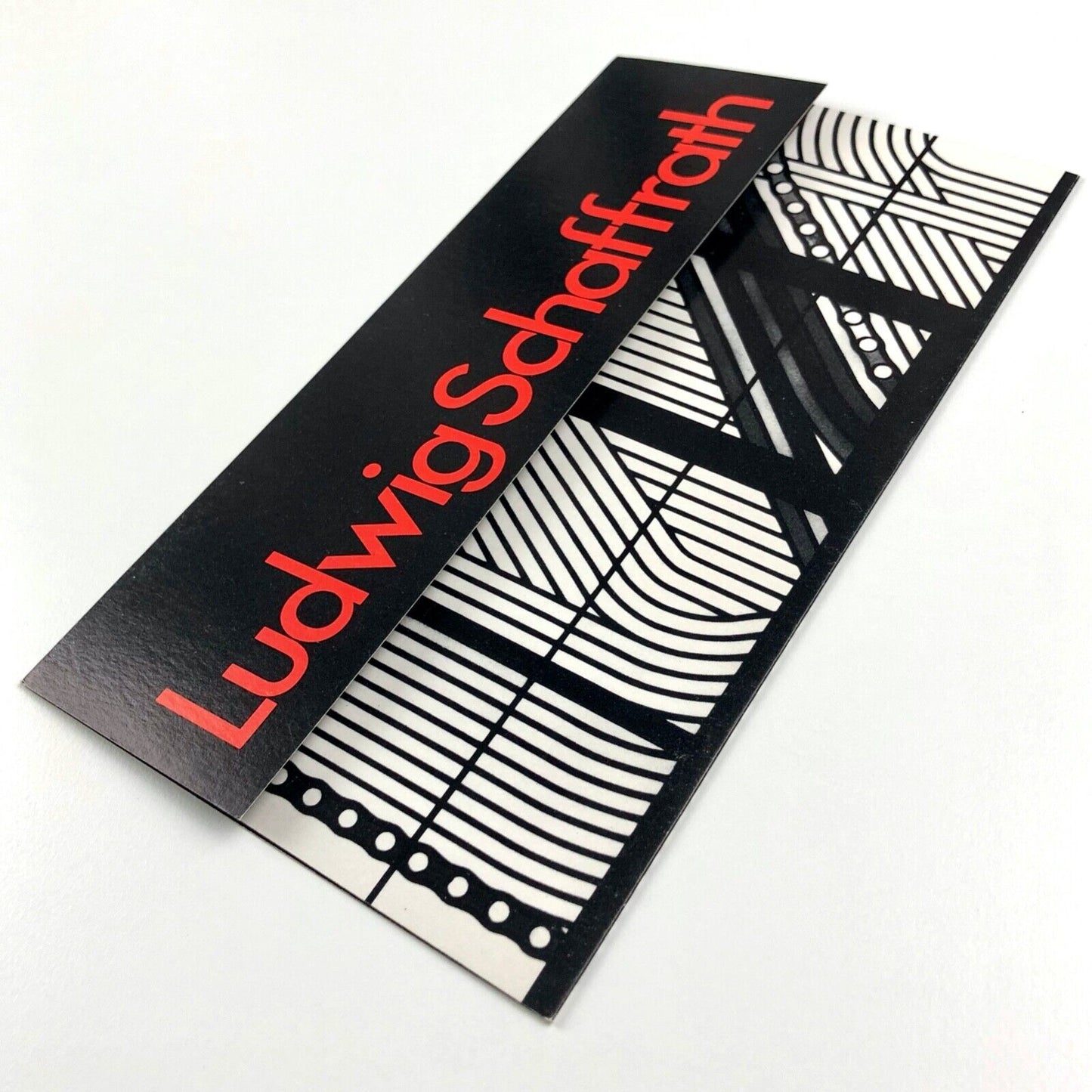 Ludwig Schaffrath | Crafts Advisory Committee | Waterloo Place Gallery folded card leaflet, 1974