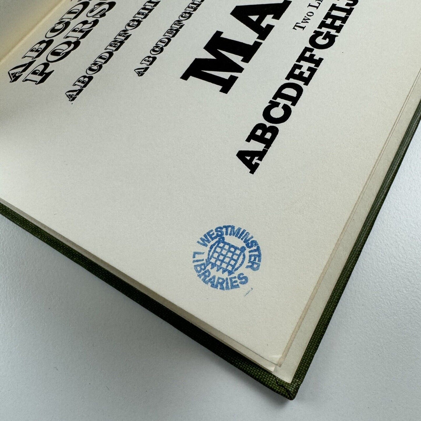 Vincent Figgins Type Specimens 1801 and 1815 edited Berthold Wolpe | The Printing Historical Society, St Bride Institute, 1967 | ex-library Westminster Libraries