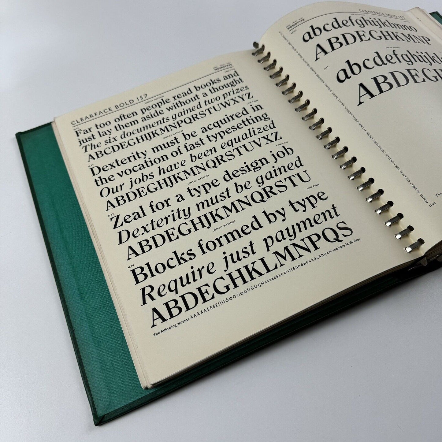 Specimen Book of 'Monotype' Printing Types. Volume One | Monotype Corporation