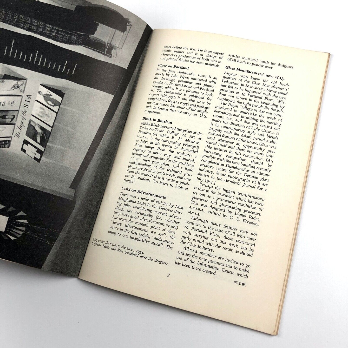 Society of Industrial Artists (SIA) Journal 40, August 1954