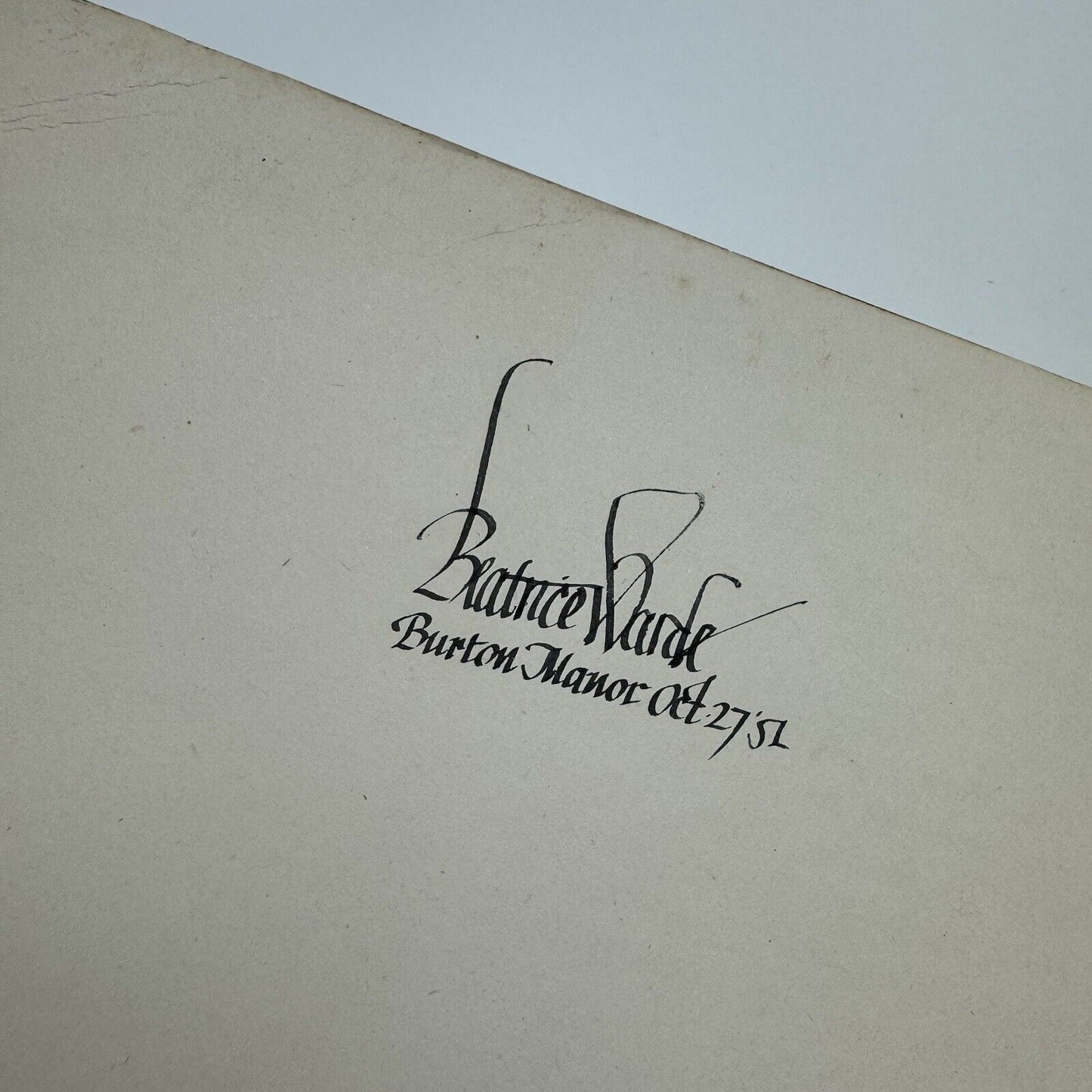 Alphabet and Image journal No 6. Spring 1948 ed Robert Harling | Beatrice Warde inscription