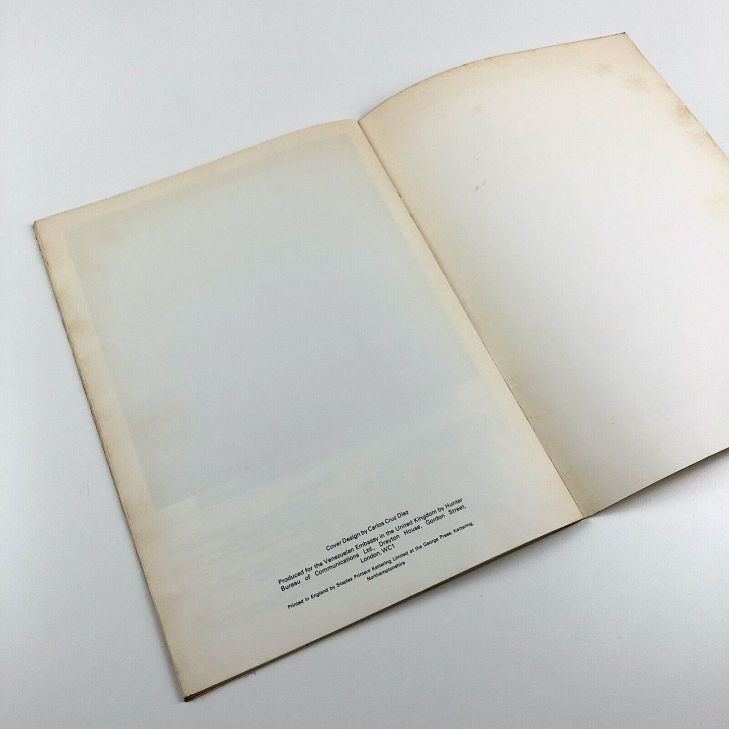 An Exhibition of Venezuelan Art | The Artists Market Association Gallery, London, 1978 - cover design by Carlos Cruz Diez