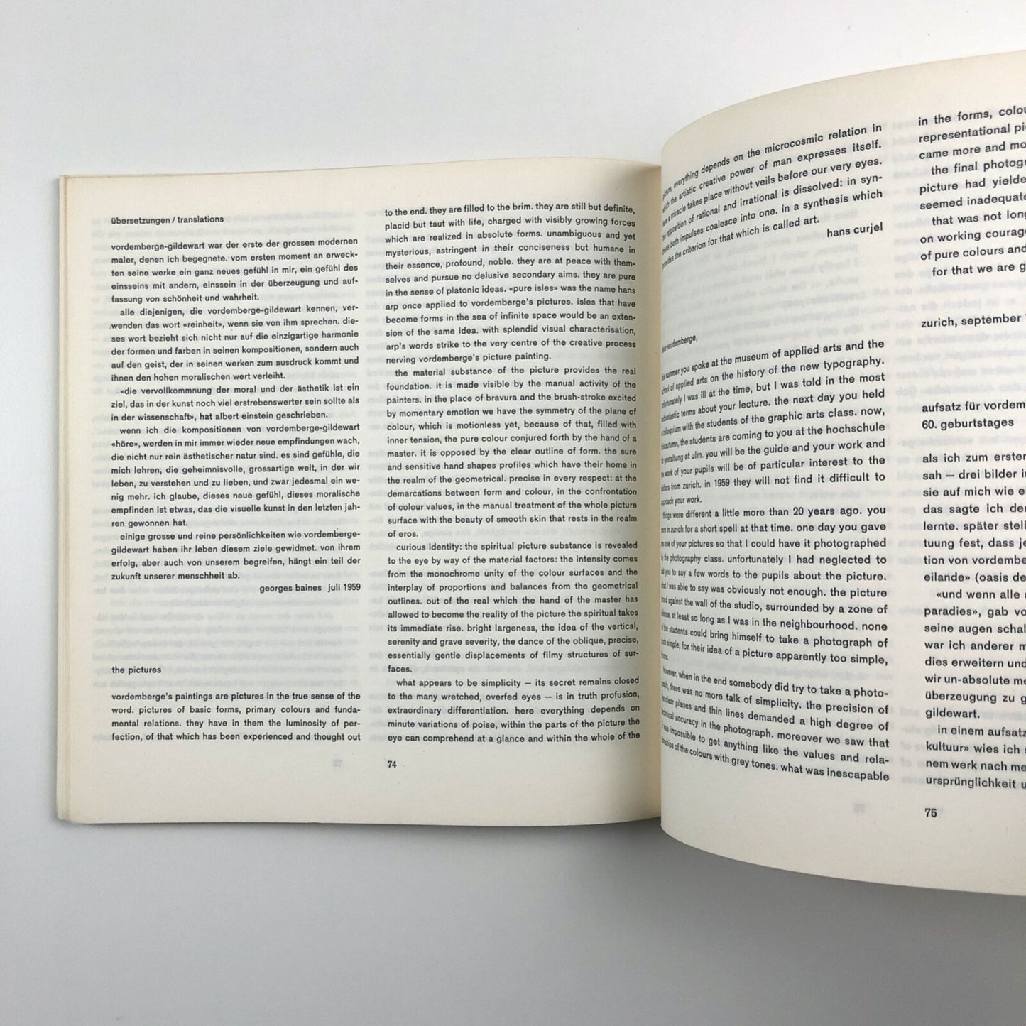 Vordemberge-Gildewart - a Visual Biography | Verlag Arthur Niggli, 1959