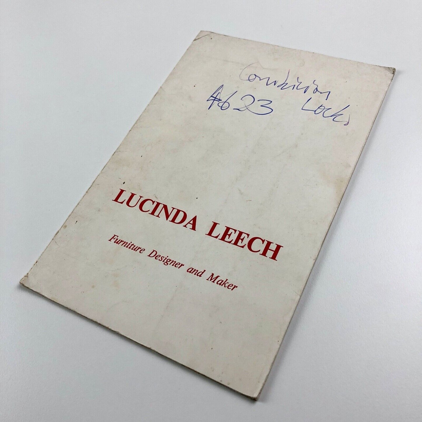 Lucinda Leech. Furniture Designer and Maker. Promotional folder with seven inserts - undated