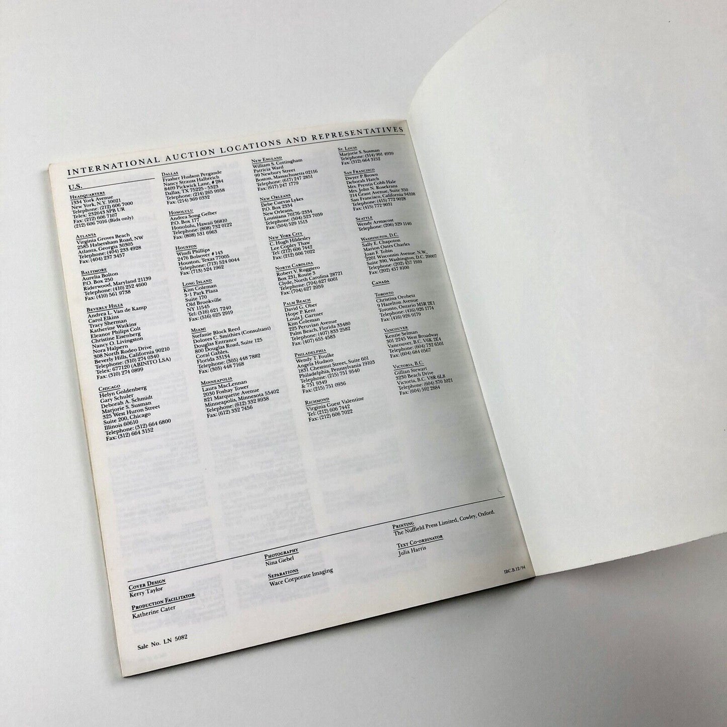 Costumes, Music and Opera... Dame Joan Sutherland/Richard Bonynge | Sotheby's catalogue, 1995