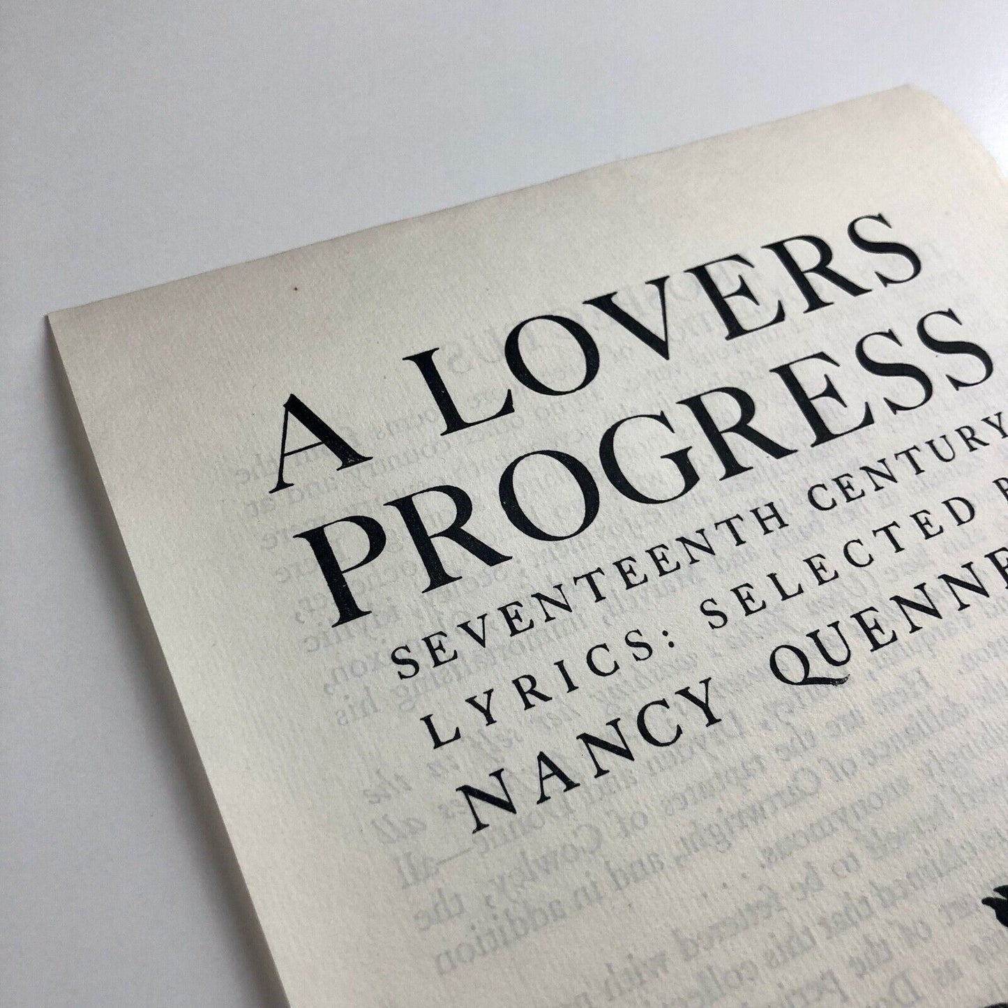 A Lovers Progress Nancy Quennell | Golden Cockerel Press prospectus 1938