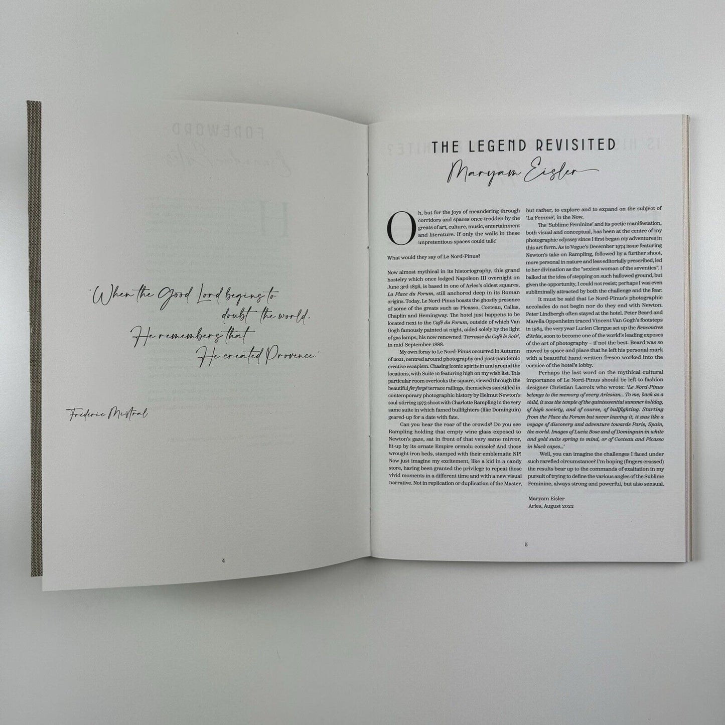 Photography by Maryam Eisler | Alon Zakaim Fine Art catalogue, 2022