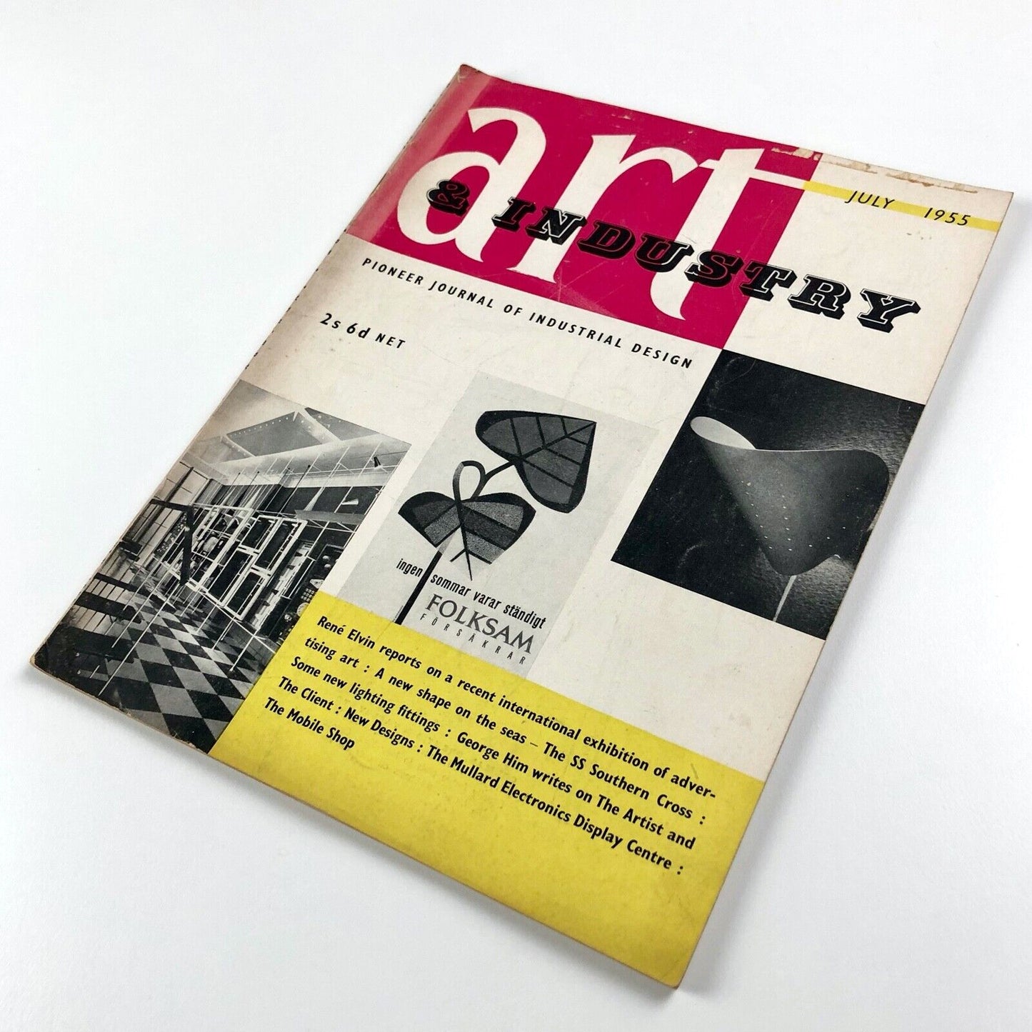Art & Industry. Pioneer Journal of Industrial Design, July 1955, Volume 58. January to June 1955 | Eds. Frank A. Mercer and Rathbone Holme, The Studio, 1954