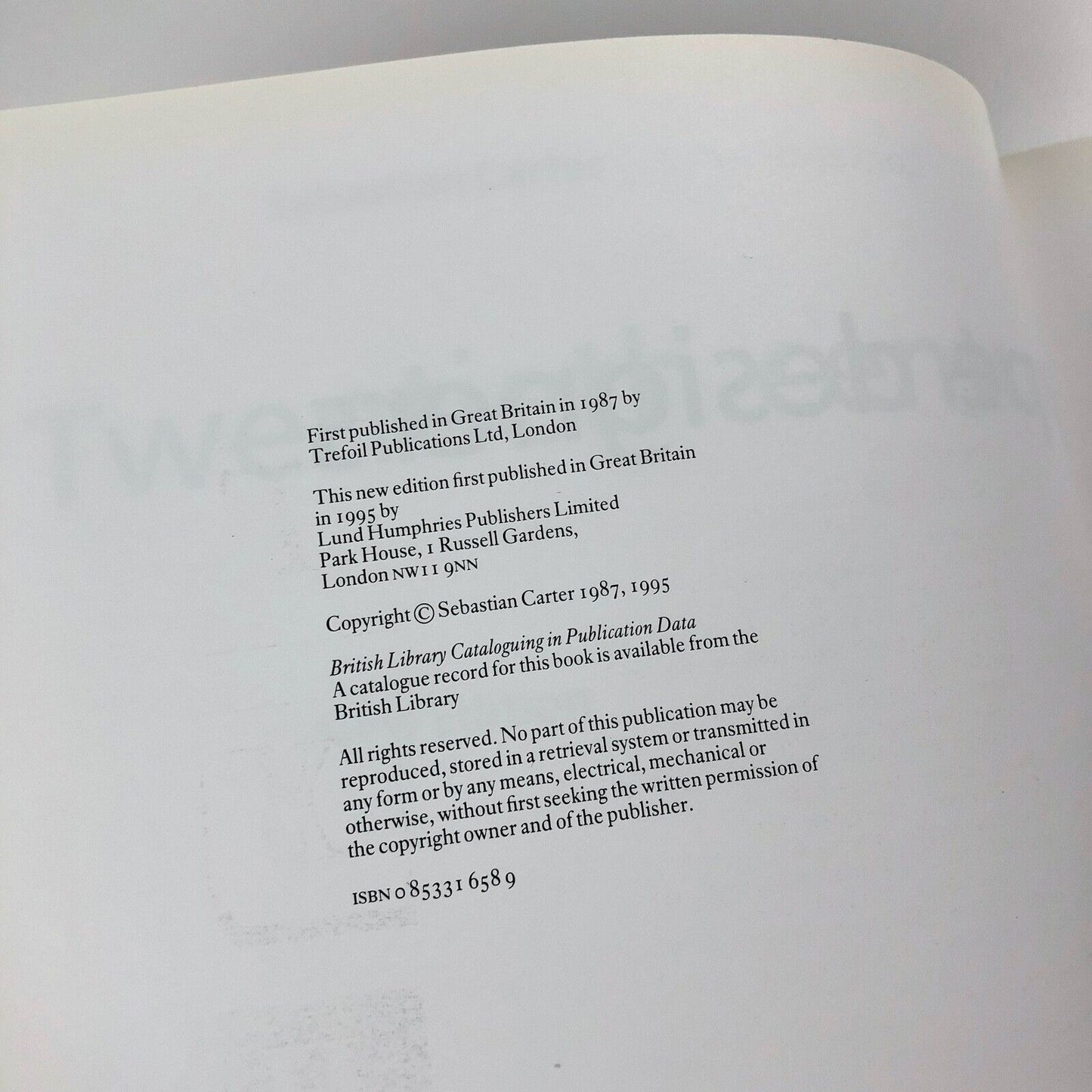 Twentieth Century Type Designers by Sebastian Carter | Lund Humphries, 1995