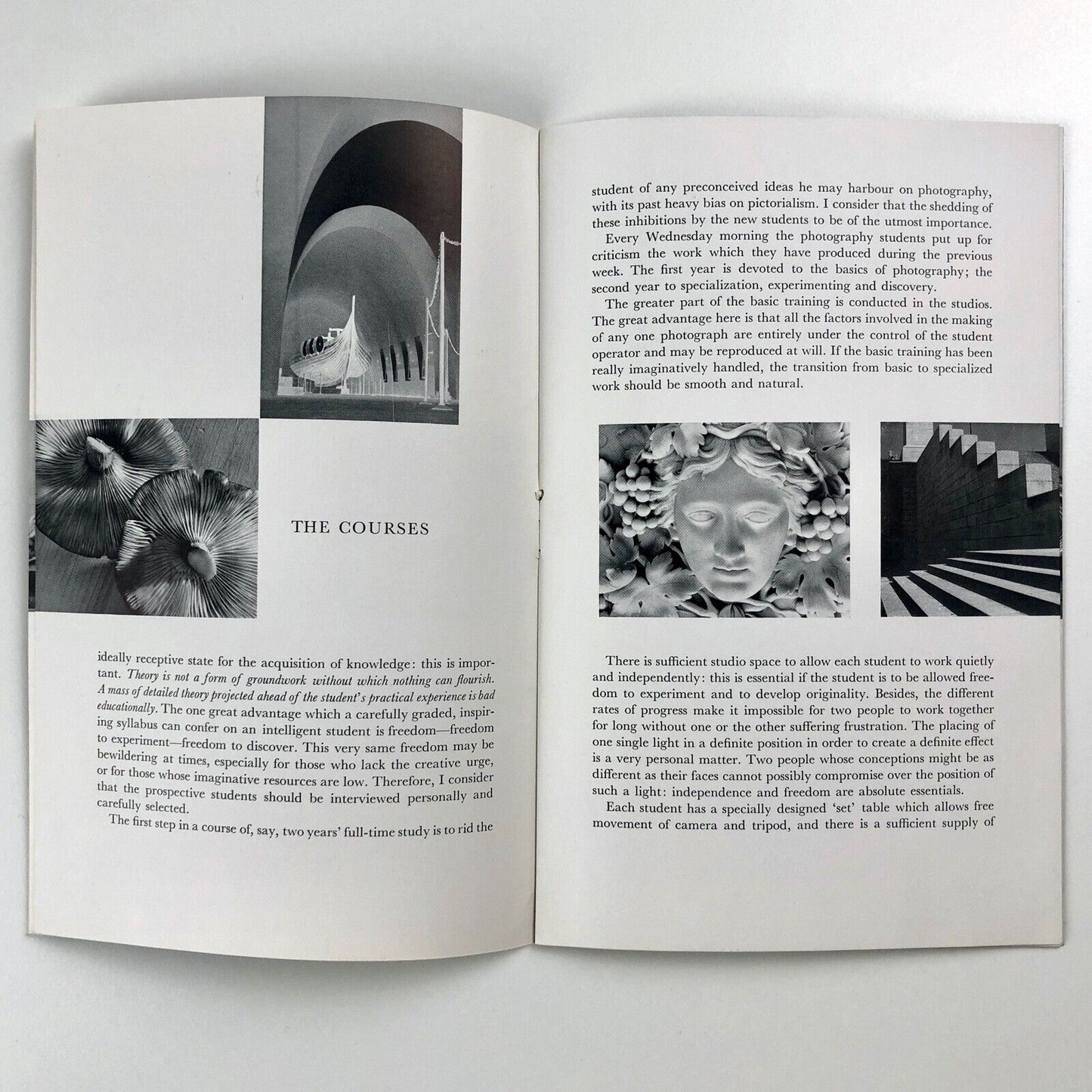 Prospectus of Photography. The department and its facilities | Guildford School of Art, 1960s | introduction by Ifor Thomas