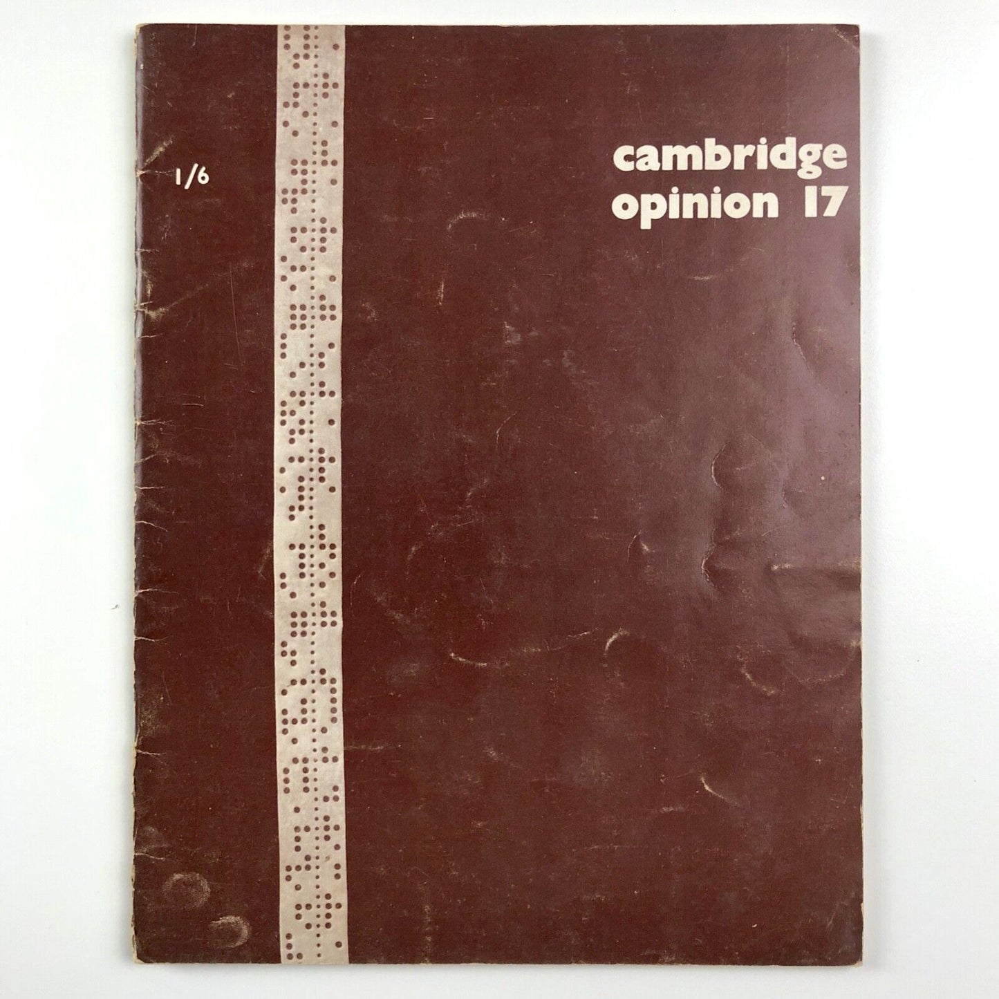 Cambridge Opinion magazine | No. 17 Living with the 60s | edited by Robert Freeman
