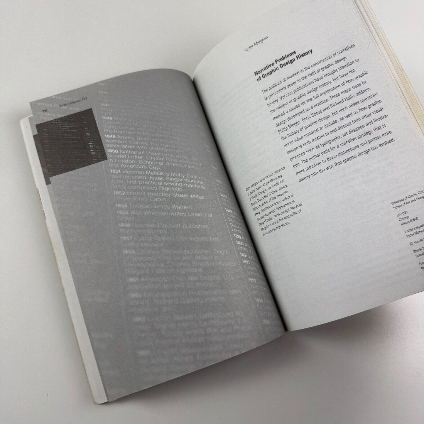 Visible Language journal Vol 28 Number 3 July 1994 Special Project Critical Histories of Graphic Design Part 1 Critiques. Guest editor Andrew Blauvelt