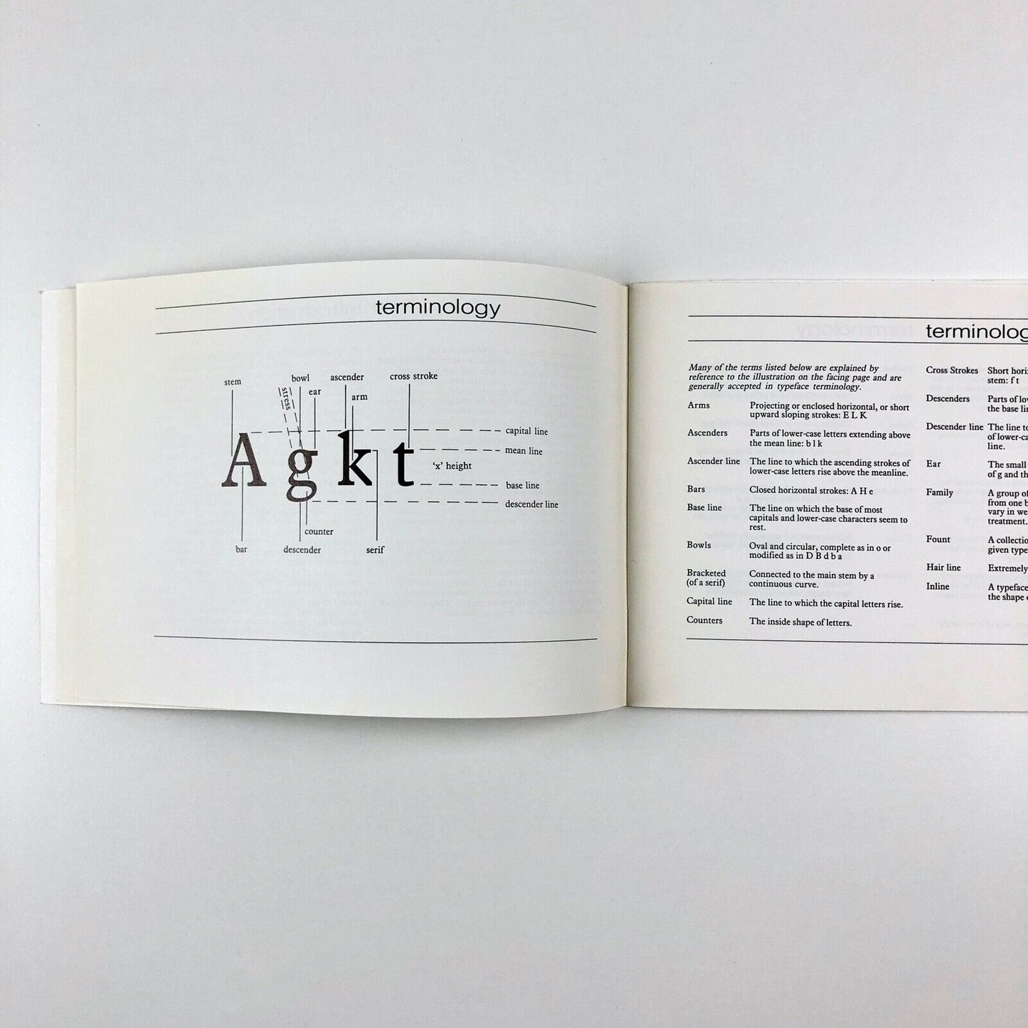 The Development & Classification of Type Design Originally compiled by R.E. O’Brien revised by H. Foster | Newcastle upon Tyne College of Art and Technology School of Art and Design Graphics and Print Production Section, undated