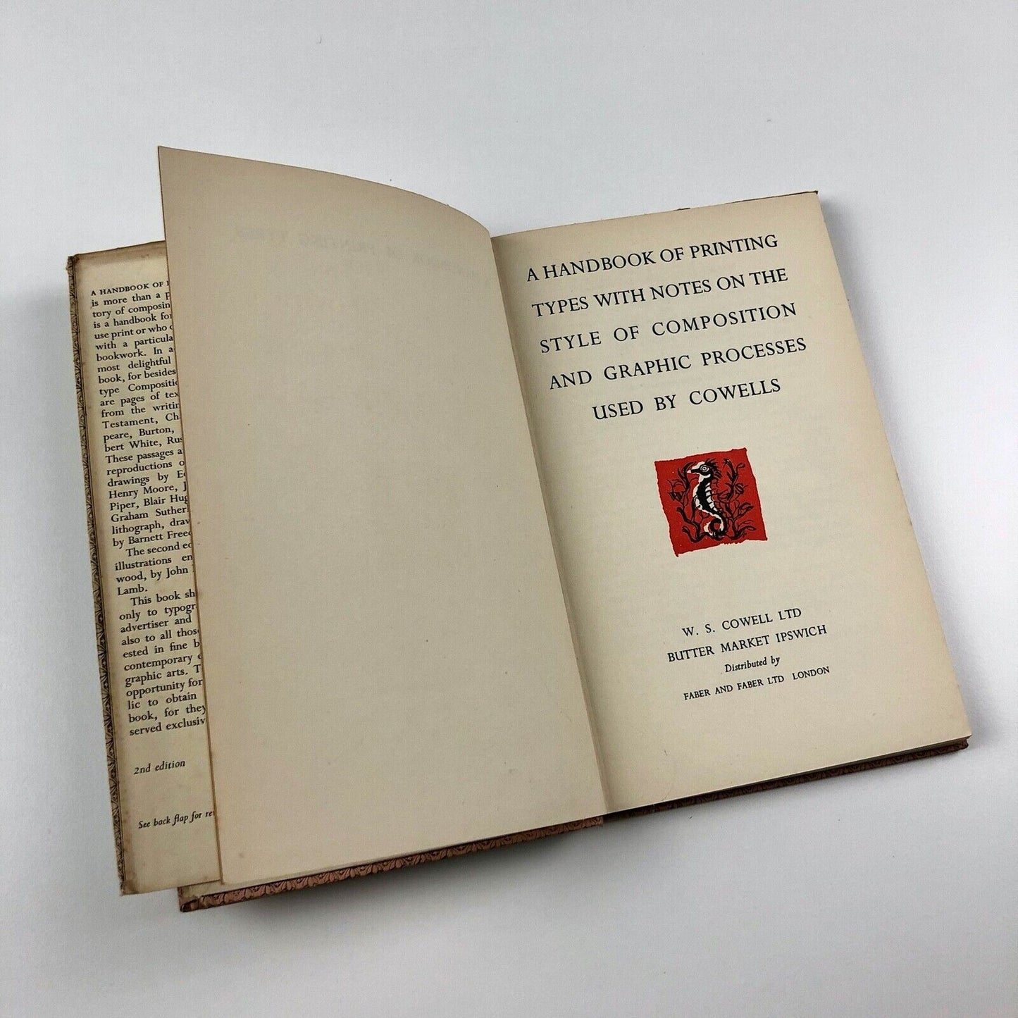 A Handbook of Printing Types... Used by Cowells | John N.C. Lewis, 1948 | Second edition
