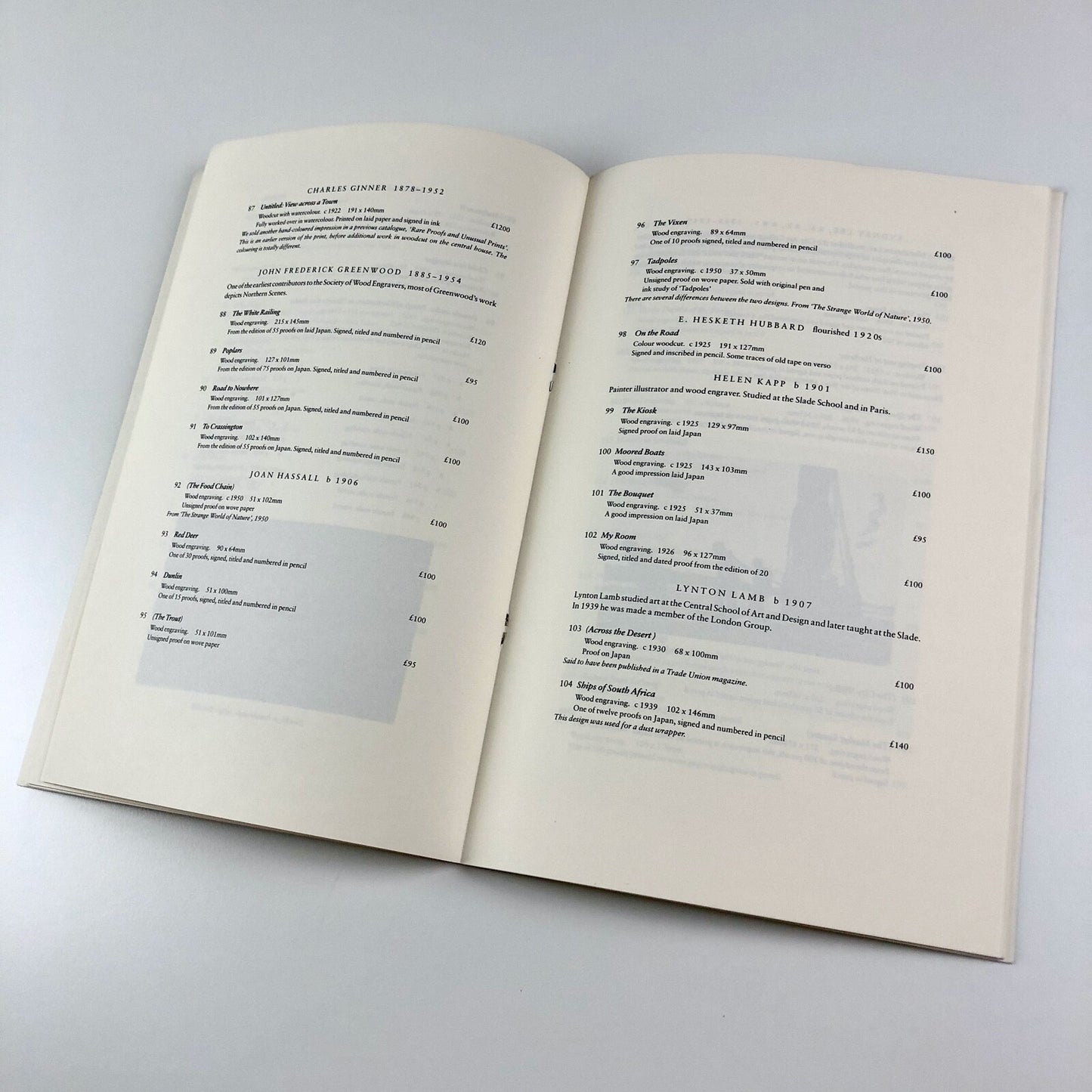 19th & 20th century British woodcuts & wood engravings | N.W. Lott & H.J. Gerrish