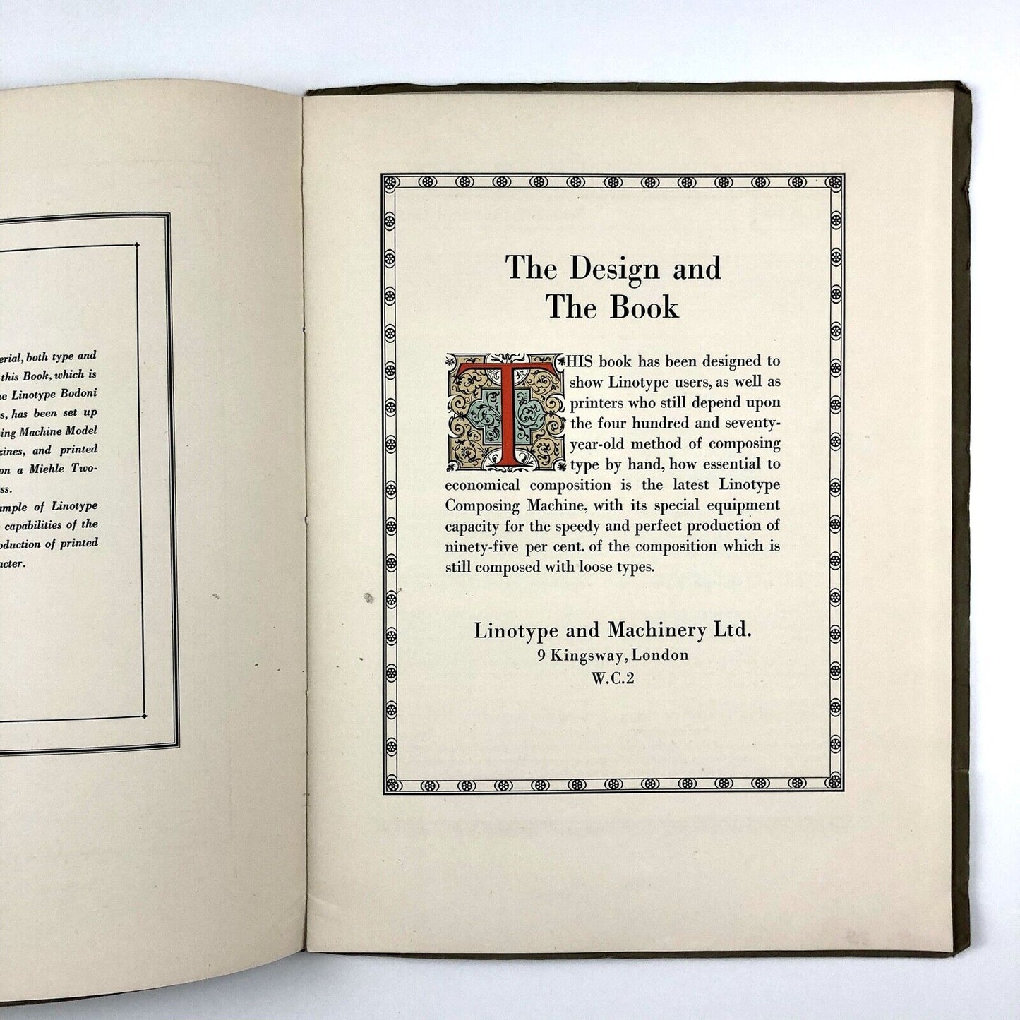 Linotype Bodoni Series and Parma Ornaments | Type specimen booklet 1920/30s?