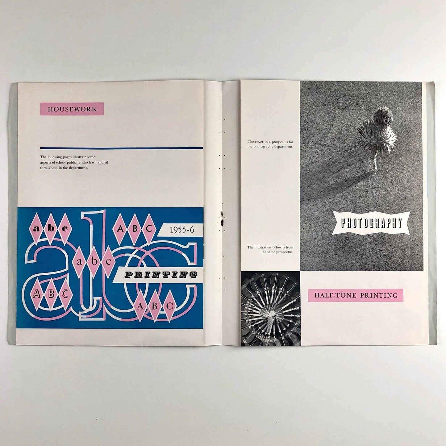 Student Design and Printing in Surrey | Leaflet | Guildford School of Art 1957-8