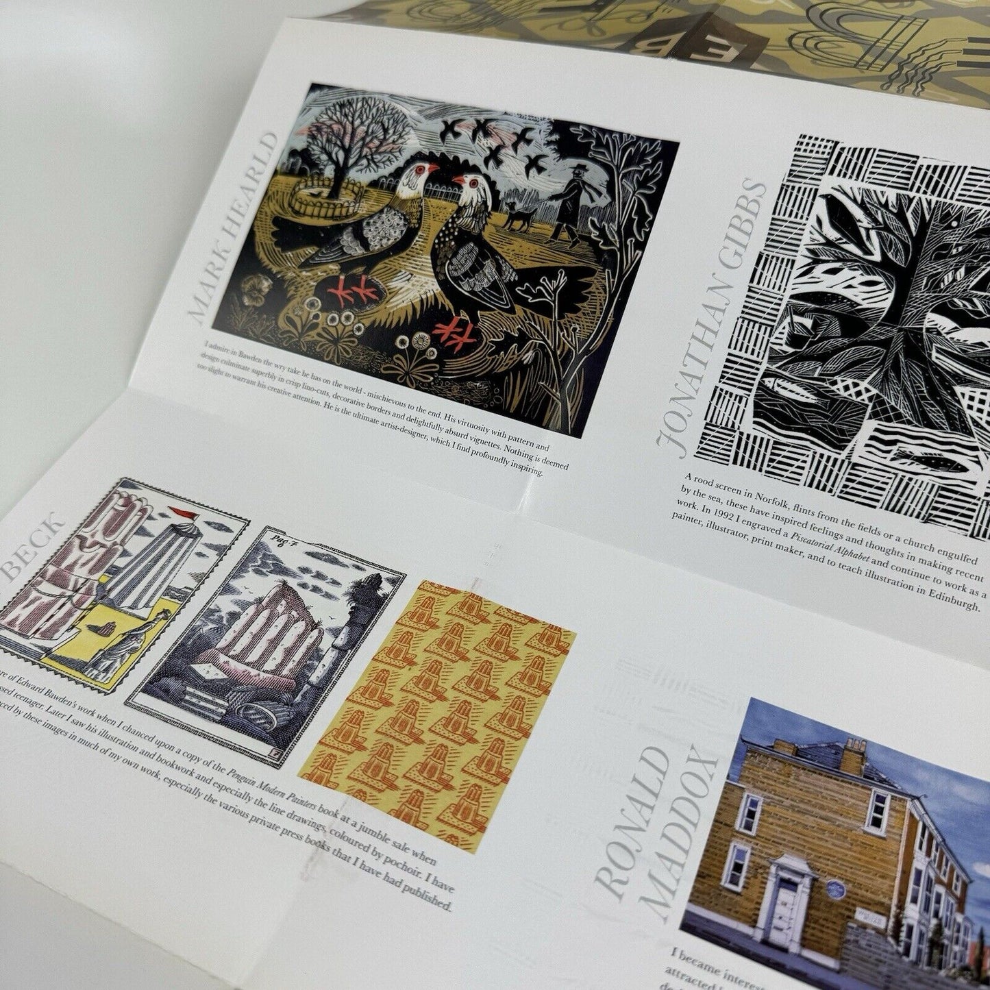 Private view invite Eric Bawden Eric Ravilious | Fry Art Gallery, Webb & Webb 2007