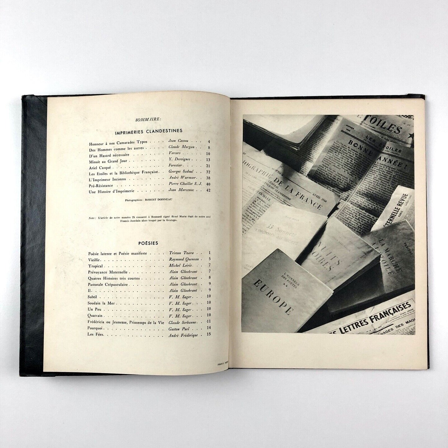 Imprimeries Clandestines | XXXI Le Point | March 1945 | Introduction by Jean Cassou
