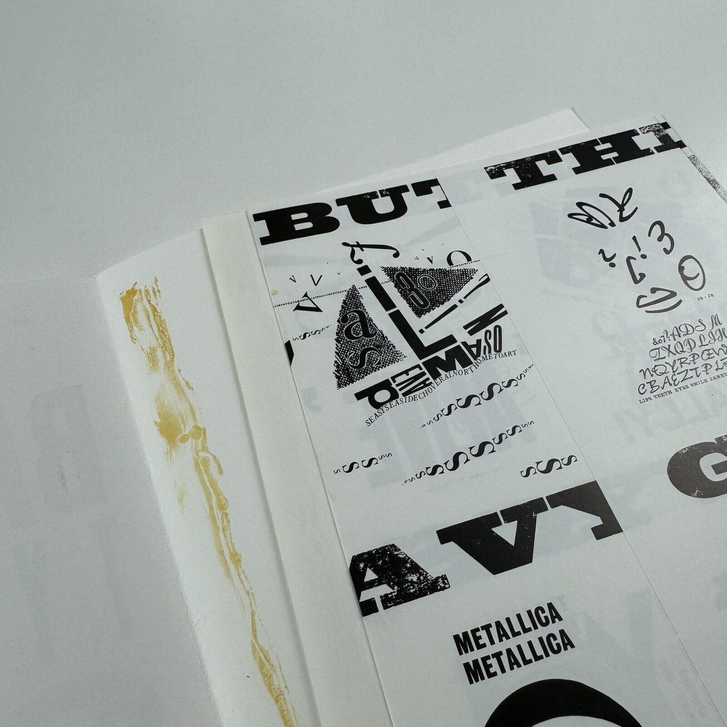 Basic Typography Class 1989 | York College of Arts and Technology BTEC booklet