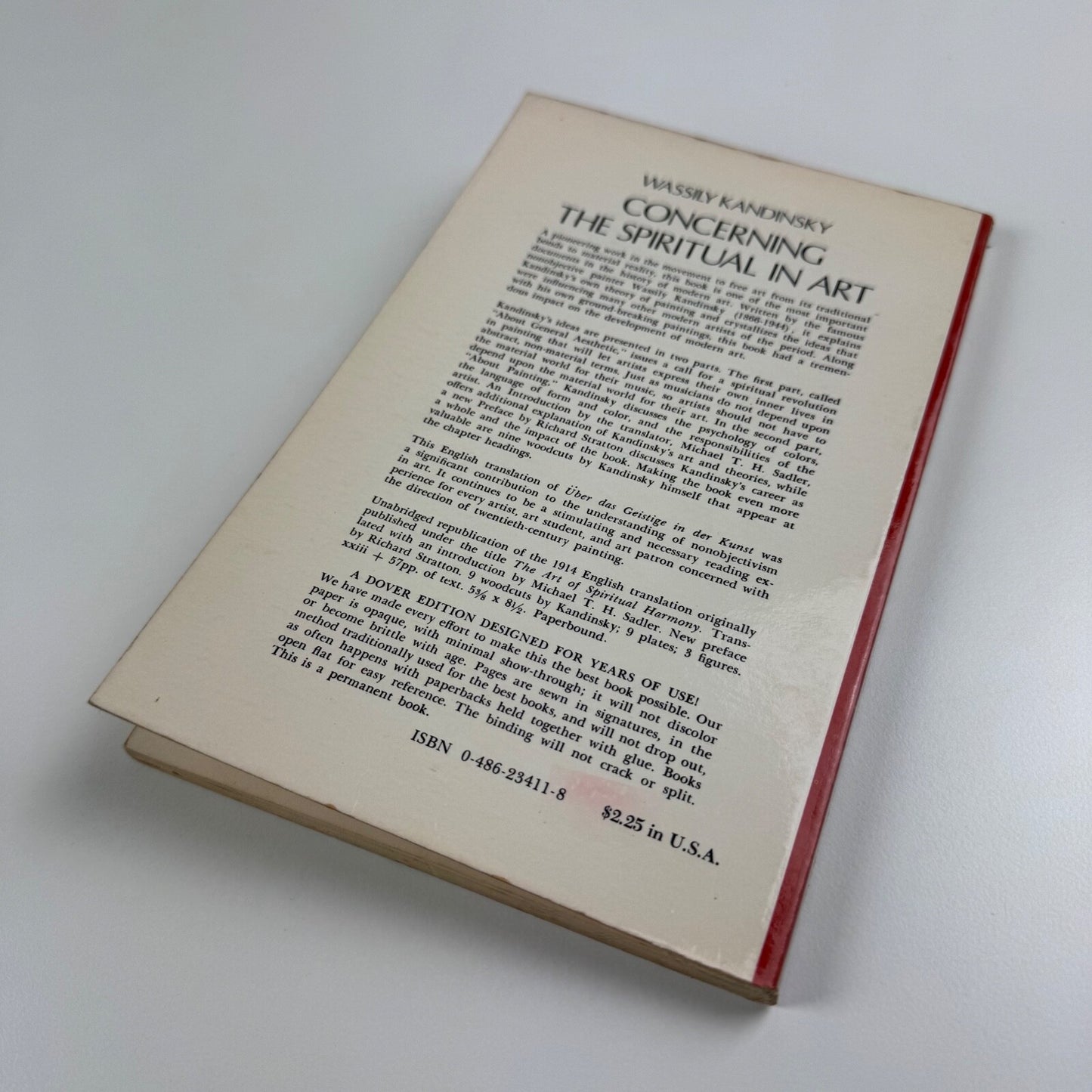 Wassily Kandinsky. Concerning the spiritual in art. Translated by M.T.H. Sadler | Dover, 1977