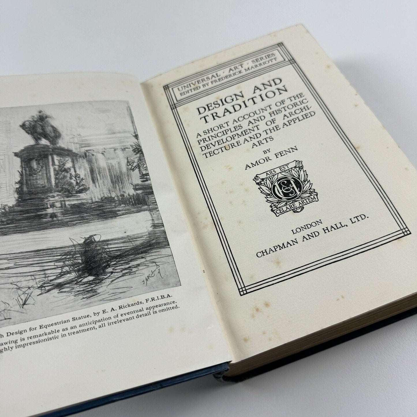 Design and Tradition. A Short Account of the Principles and Historic Development of Architecture and the Applied Arts by Amor Fenn | Chapman and Hall, 1932