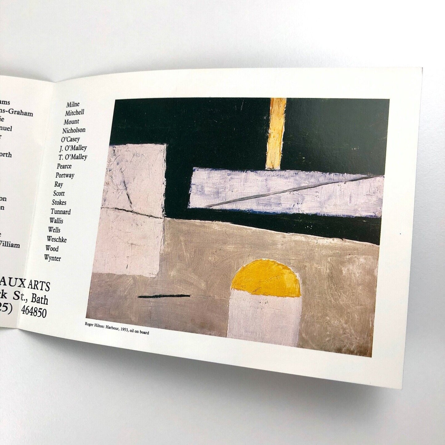 St. Ives 1920-1989 | Folded card for Beaux Arts, Bath group exhibition, 1989