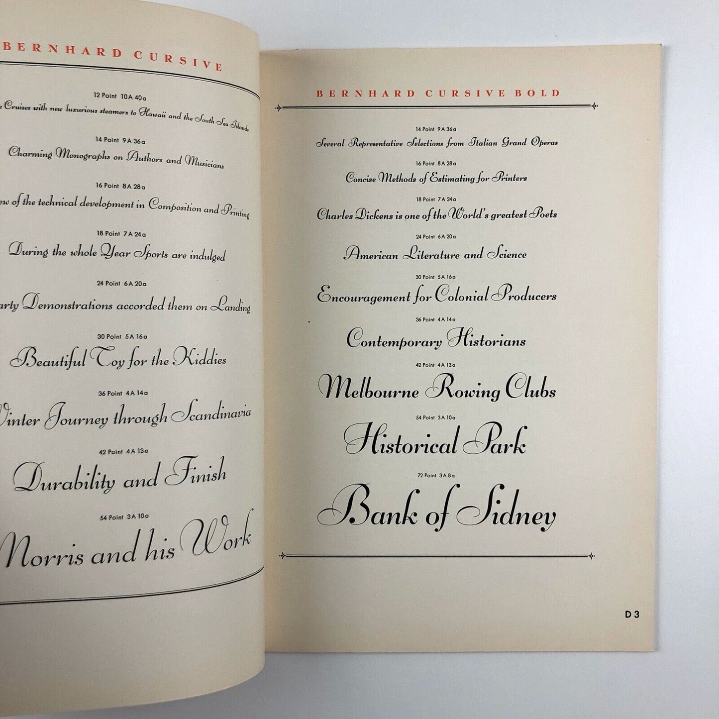 Bernhard Types | Type specimen leaflet | Soldans Ltd, London – late 1930s?