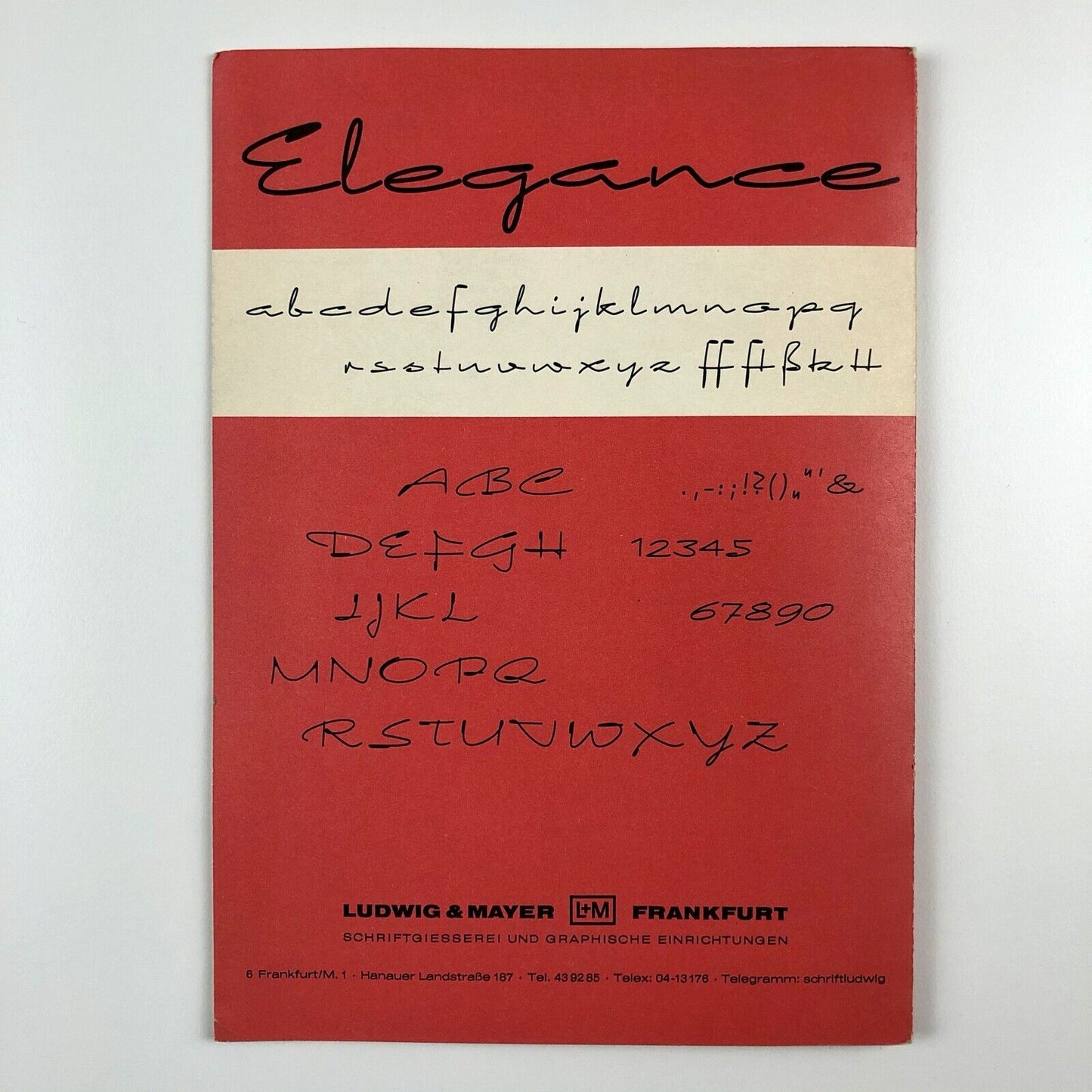 Elegance Type specimen folder | Ludwig & Mayer, Frankfurt | Karlgeorg Hoefer c.1968