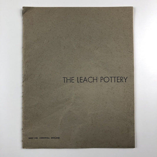 The Leach Pottery by Bernard Leach and Janet Leach | Leaflet, perhaps 1960s