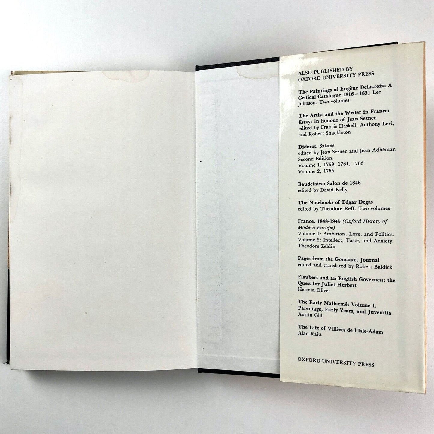 Théophile Gautier – a Romantic Critic of the Visual Arts by Robert Snell | 1982