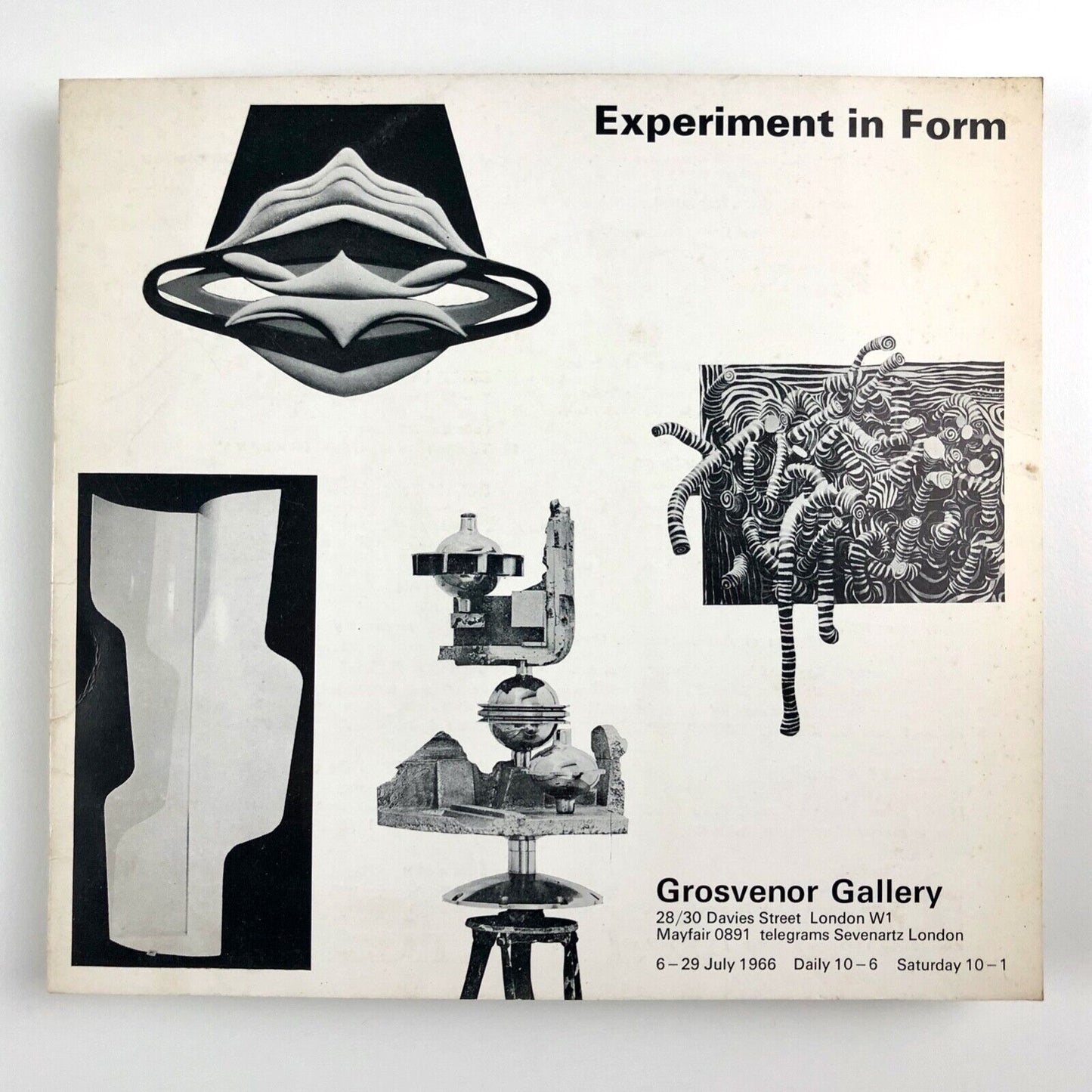 Folding card Experiment in Form Grosvenor Gallery, 1966