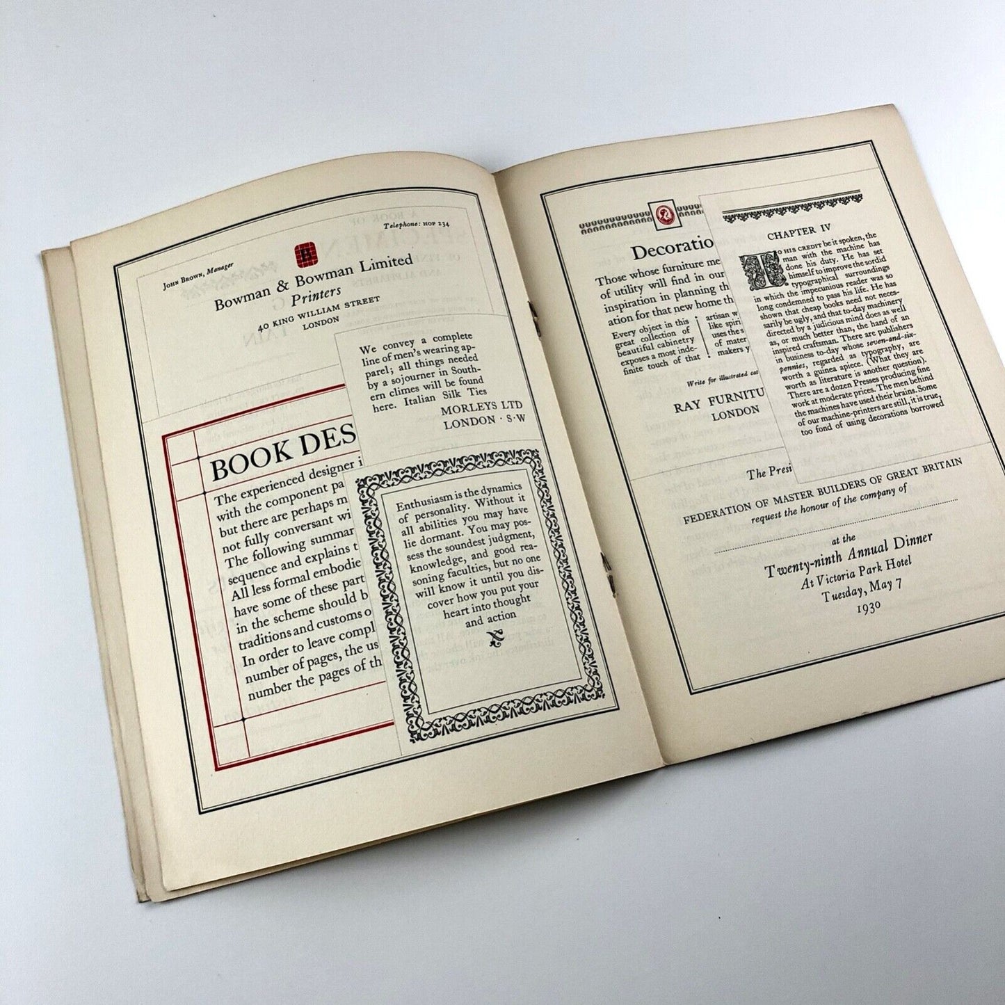Linotype Caslon Old Face Series specimen booklet | Linotype & Machinery, 1930