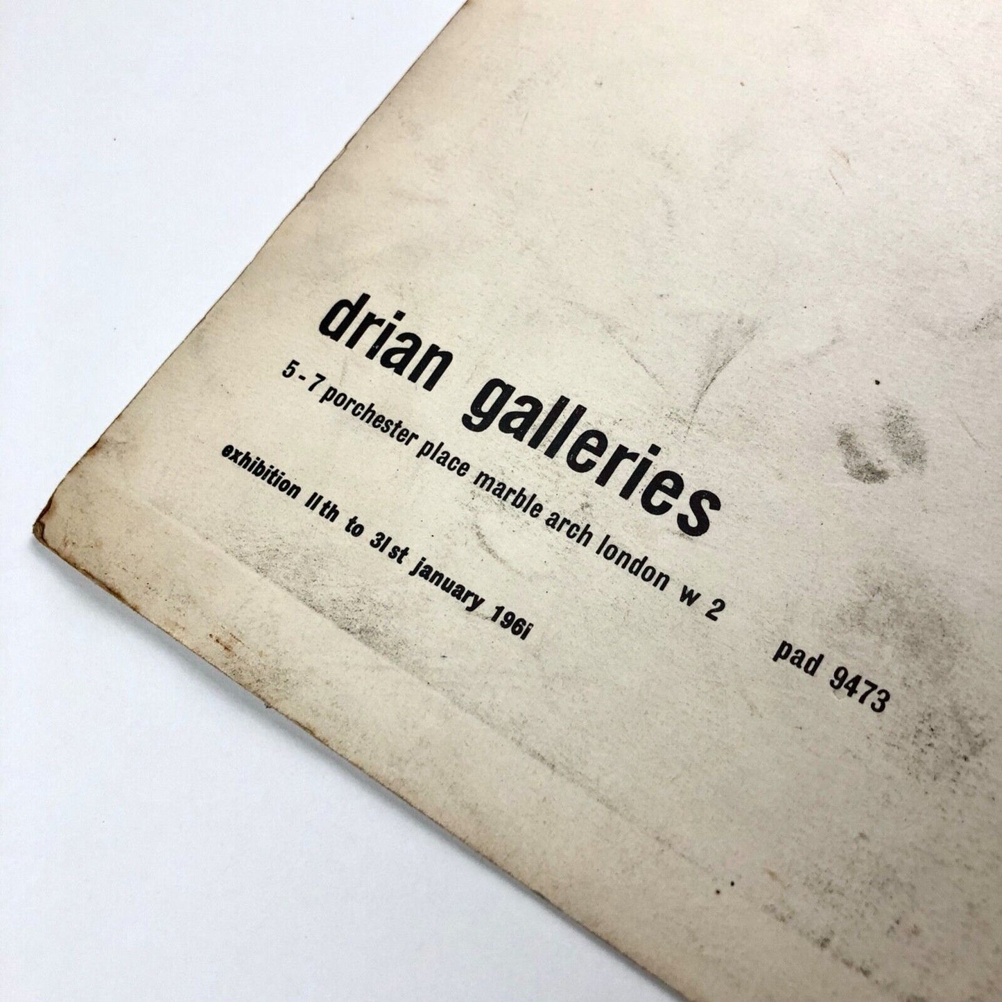 Construction: England: 1950-1960 | Drian Gallery, 1961 exhibition catalogue