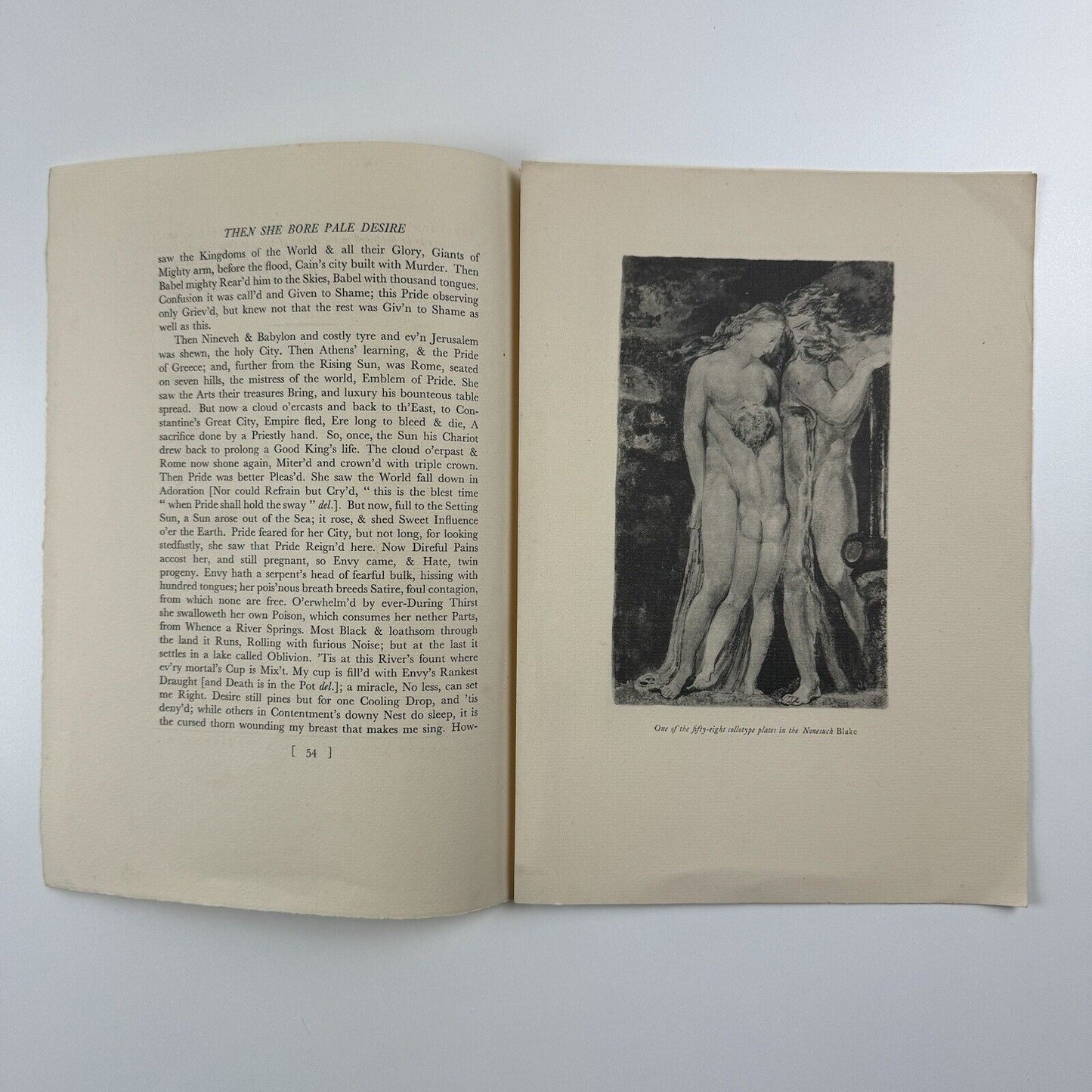 Specimen pages – William Blake’s writings | Edited by Geoffrey Keynes | Nonesuch Press, 1925